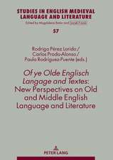 Old and Middle English Linguistic and Literary Studies