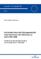 Das Rechtsinstitut der Fuehrungsaufsicht unter besonderer Beruecksichtigung von 145a StGB