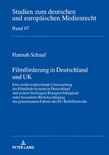 Filmfoerderung in Deutschland Und UK