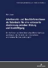 Arbeitsmarkt- und Berufsinformationen als Datenbasis für eine verbesserte Abstimmung zwischen Bildung und Beschäftigung