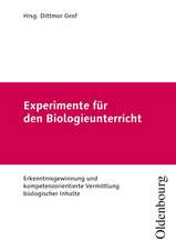 Experimente für den Biologieunterricht