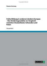 Frühe Bildung in anderen Ländern Europas - Die Kindertagesstätte im Vergleich zwischen Deutschland, Schweden und Polen