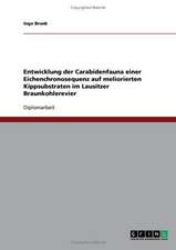 Entwicklung der Carabidenfauna einer Eichenchronosequenz auf meliorierten Kippsubstraten im Lausitzer Braunkohlerevier