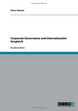 Corporate Governance und internationaler Vergleich