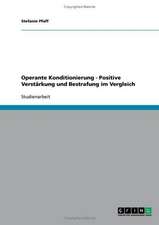 Operante Konditionierung in der Verhaltenstherapie. Positive Verstärkung und Bestrafung im Vergleich