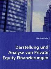 Darstellung und Analyse von Private Equity Finanzierungen