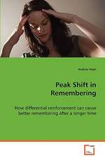 Peak Shift in Remembering