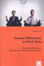 Gender Differences in Work Style: Work Style Differences Between Men and Women Managers