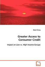 Greater Access to Consumer Credit