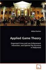 Applied Game Theory