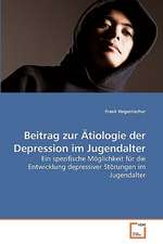 Beitrag zur Ätiologie der Depression im Jugendalter