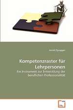 Kompetenzraster für Lehrpersonen