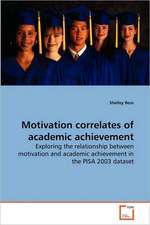 Motivation correlates of academic achievement