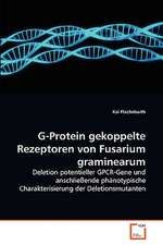 G-Protein gekoppelte Rezeptoren von Fusarium graminearum