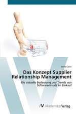 Das Konzept Supplier Relationship Management