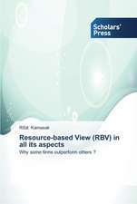 Resource-based View (RBV) in all its aspects