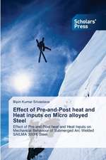 Effect of Pre-And-Post Heat and Heat Inputs on Micro Alloyed Steel: La Strategia Eurisca