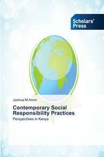 Contemporary Social Responsibility Practices