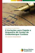 9 Variacoes Para Fagote E Orquestra de Cordas de Lindembergue Cardoso