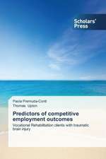 Predictors of Competitive Employment Outcomes: How to Bring Technology Innovation to Life?