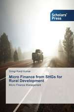 Micro Finance from Shgs for Rural Development