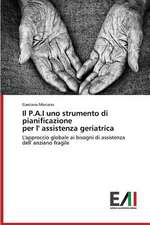 Il P.A.I Uno Strumento Di Pianificazione Per L' Assistenza Geriatrica