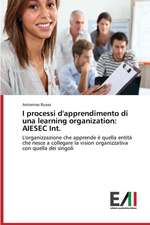 I Processi D'Apprendimento Di Una Learning Organization