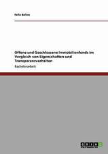 Offene und Geschlossene Immobilienfonds im Vergleich von Eigenschaften und Transparenzverhalten