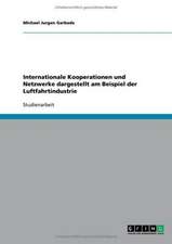 Internationale Kooperationen und Netzwerke dargestellt am Beispiel der Luftfahrtindustrie