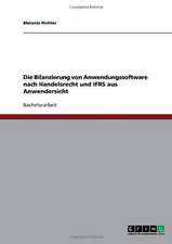 Die Bilanzierung von Anwendungssoftware nach Handelsrecht und IFRS aus Anwendersicht