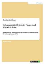 Enforcement in Zeiten der Finanz- und Wirtschaftskrise