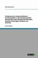 Kinderarmut in Industrieländern - Familienpolitik in der Bundesrepublik Deutschland, dem Königreich Schweden und den Vereinigten Staaten von Amerika