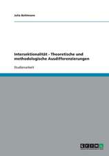 Intersektionalität - Theoretische und methodologische Ausdifferenzierungen