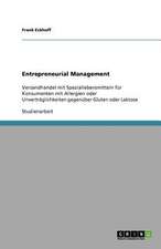 Entrepreneurial Management