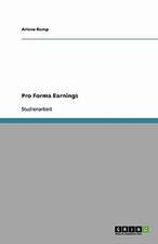 Pro Forma Earnings