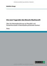 Die zwei Tugenden des Niccolo Machiavelli