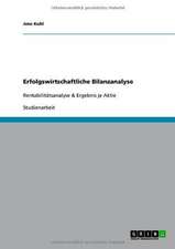 Erfolgswirtschaftliche Bilanzanalyse