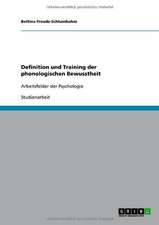 Definition und Training der phonologischen Bewusstheit