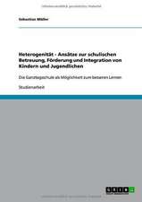 Heterogenität - Ansätze zur schulischen Betreuung, Förderung und Integration von Kindern und Jugendlichen