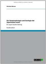 Zur Geomorphologie und Geologie der Japanischen Inseln