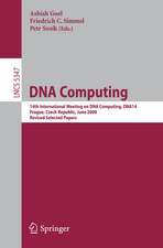 DNA Computing: 14th International Meeting on DNA Computing, DNA 14, Prague, Czech Republic, June 2-9, 2008. Revised Selected Papers