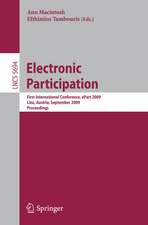 Electronic Participation: First International Conference, ePart 2009 Linz, Austria, August 31–September 4, 2009 Proceedings