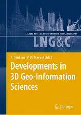 Developments in 3D Geo-Information Sciences