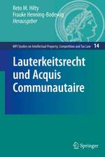 Lauterkeitsrecht und Acquis Communautaire