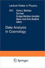 Data Analysis in Cosmology