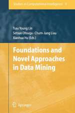 Foundations and Novel Approaches in Data Mining