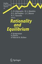 Rationality and Equilibrium: A Symposium in Honor of Marcel K. Richter