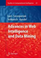 Advances in Web Intelligence and Data Mining