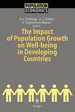 The Impact of Population Growth on Well-being in Developing Countries