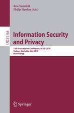 Information Security and Privacy: 15th Australasian Conference, ACISP 2010, Sydney, Australia, July 5-7, 2010, Proceedings